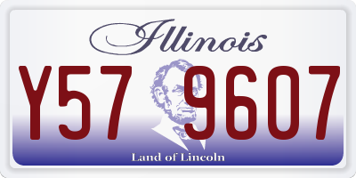 IL license plate Y579607