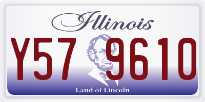 IL license plate Y579610