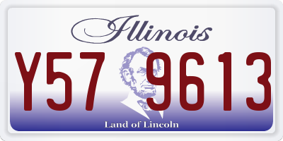 IL license plate Y579613