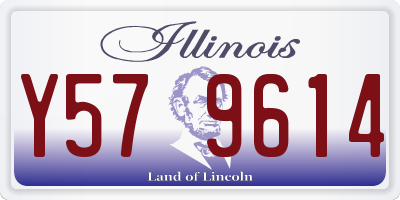 IL license plate Y579614