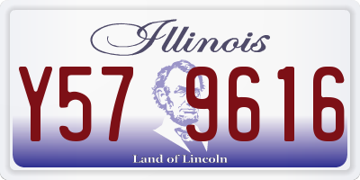 IL license plate Y579616
