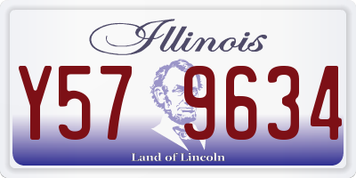 IL license plate Y579634
