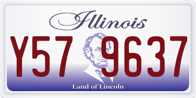 IL license plate Y579637