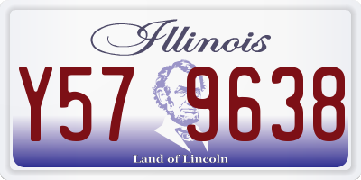IL license plate Y579638