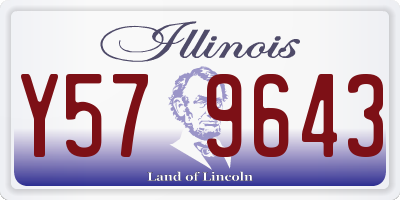 IL license plate Y579643