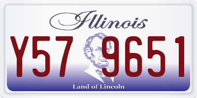 IL license plate Y579651