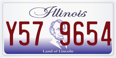 IL license plate Y579654