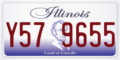 IL license plate Y579655