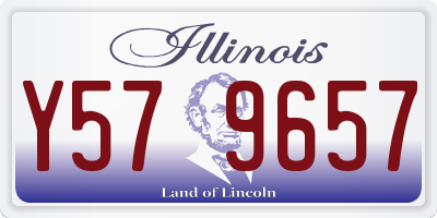IL license plate Y579657