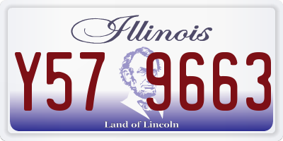 IL license plate Y579663