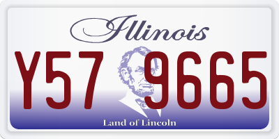 IL license plate Y579665