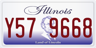 IL license plate Y579668
