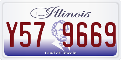 IL license plate Y579669