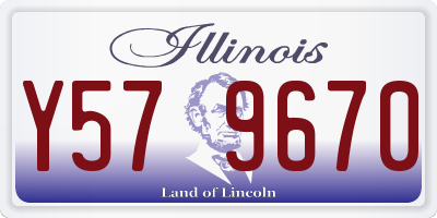 IL license plate Y579670