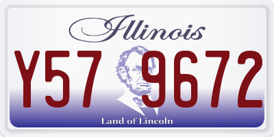 IL license plate Y579672