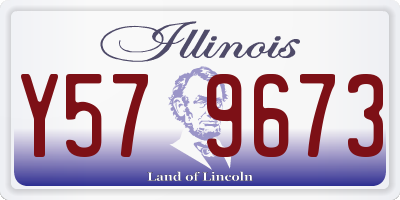 IL license plate Y579673