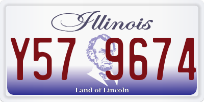 IL license plate Y579674