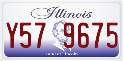 IL license plate Y579675