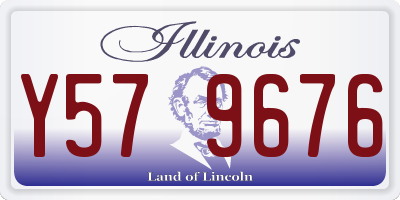 IL license plate Y579676