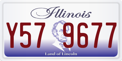 IL license plate Y579677