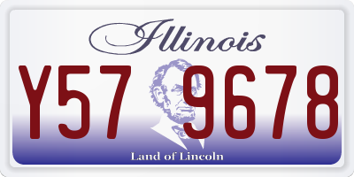 IL license plate Y579678