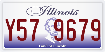 IL license plate Y579679