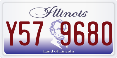 IL license plate Y579680