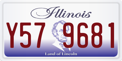 IL license plate Y579681