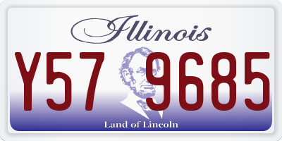 IL license plate Y579685