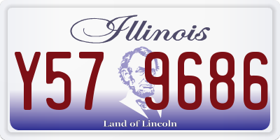 IL license plate Y579686