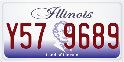 IL license plate Y579689