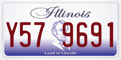 IL license plate Y579691