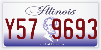 IL license plate Y579693