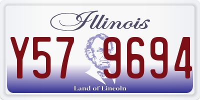 IL license plate Y579694