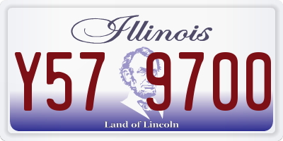 IL license plate Y579700