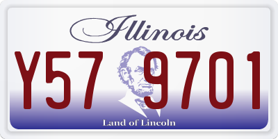 IL license plate Y579701