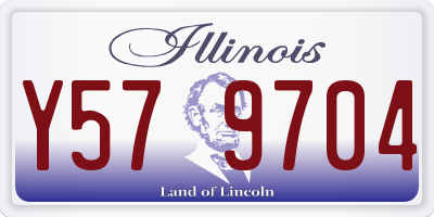 IL license plate Y579704