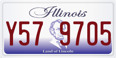 IL license plate Y579705