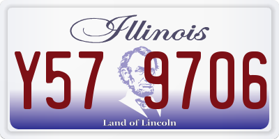 IL license plate Y579706