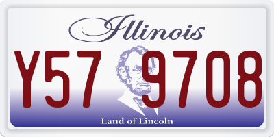IL license plate Y579708