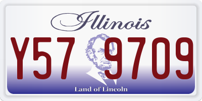IL license plate Y579709
