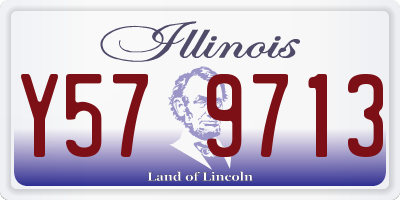 IL license plate Y579713