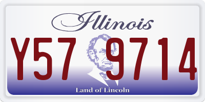 IL license plate Y579714