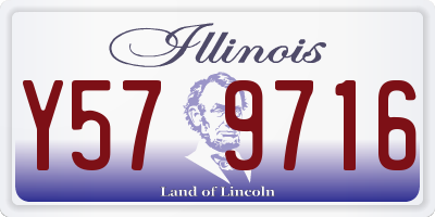 IL license plate Y579716