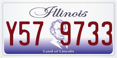 IL license plate Y579733