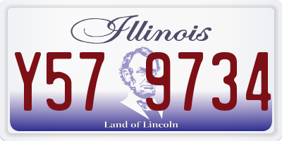 IL license plate Y579734