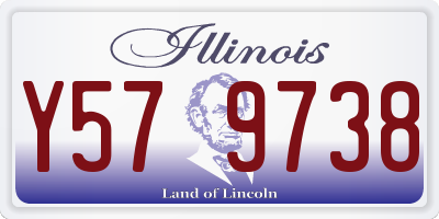 IL license plate Y579738