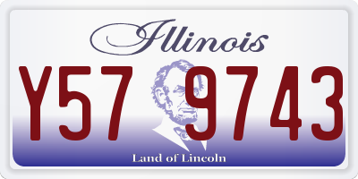 IL license plate Y579743