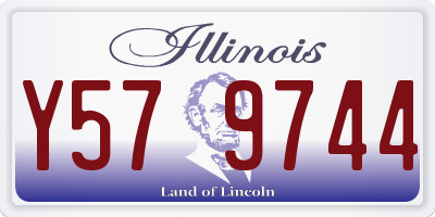 IL license plate Y579744