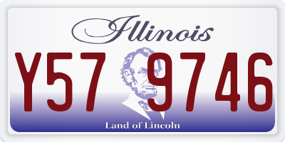 IL license plate Y579746